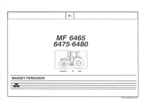 Massey Ferguson Tractor MF6465 MF6475 MF6480 Parts Manual