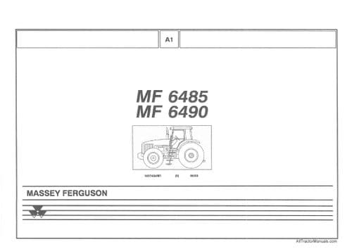 Massey Ferguson Tractor MF6485 MF6490 Parts Manual
