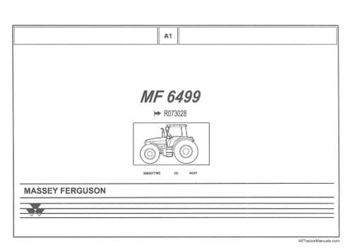 Massey Ferguson Tractor MF6499 Parts Manual