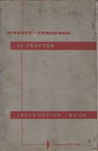 Massey Ferguson Tractor MF65 Operators Manual - MF 65