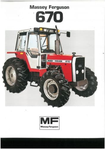 Massey Ferguson Tractor MF670 Brochure - MF 670 Four Wheel Drive - 4WD