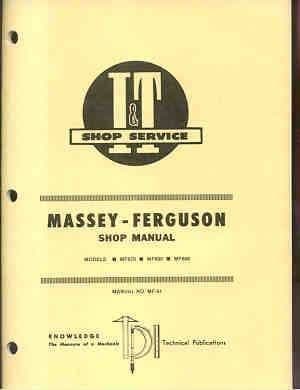 Massey Ferguson Tractor MF670 MF690 MF698 Service Workshop Manual