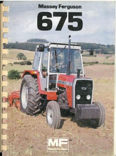 Massey Ferguson Tractor MF675 Operators Manual - MF 675