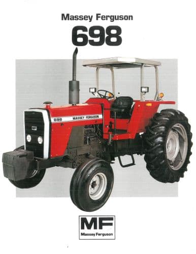 Massey Ferguson Tractor MF698 Brochure - MF 698 - Two Wheel Drive - 2WD