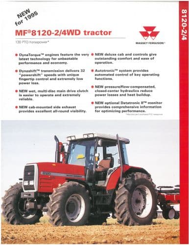 Massey Ferguson Tractor MF8120 Brochure - MF 8120