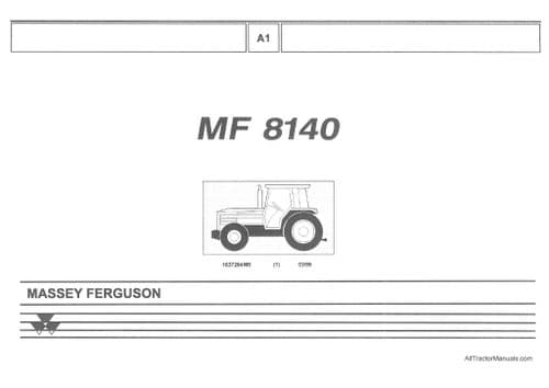 Massey Ferguson Tractor MF8140 Parts Manual