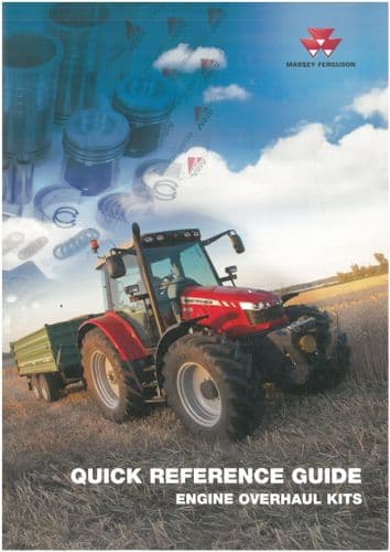 Massey Ferguson Tractor "Quick Reference Guide - Engine Overhaul Kits" Brochure