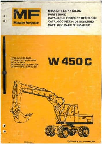 Massey Ferguson W450C Excavator Parts Manual - MF W 450 C
