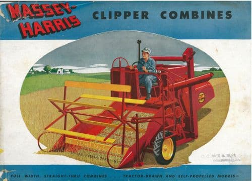 Massey Harris Clipper Combine Brochure - Tractor Drawn and Self-Propelled