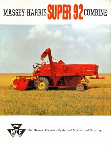 Massey Harris Combine Super 92 Brochure