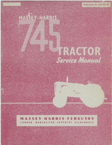 Massey Harris Tractor 745 Workshop Service Manual