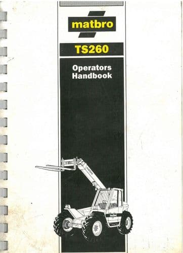 Matbro Telehandler TS260 Operators Manual