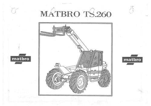 Matbro Telehandler TS260 Parts Manual