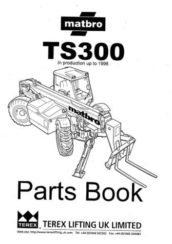 Matbro Telehandler TS300 Parts Manual