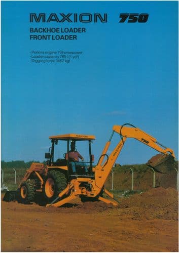 Maxion 750 Tractor Backhoe Loader  - Front Loader Brochure