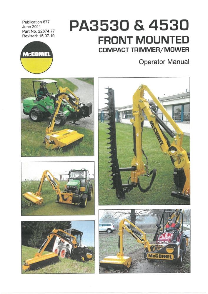 Mcconnel Compact Trimmer Mower PA3530 PA4530 Operators Manual
