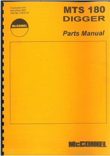 McConnel Digger MTS 180 Parts Manual
