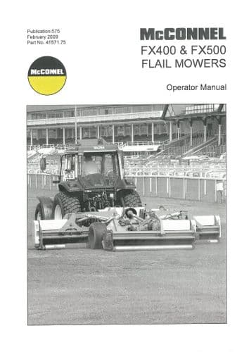 Mcconnel Flail Mower FX400 FX500 Operators Manual