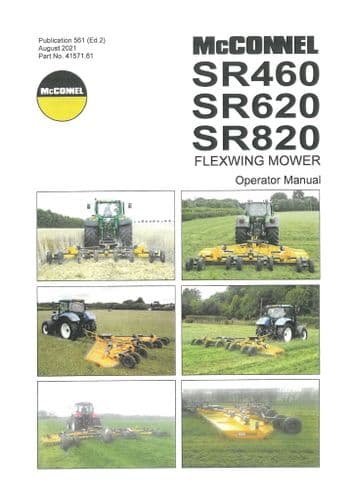 Mcconnel Flexwing Mower SR460 SR620 SR820 Operators Manual