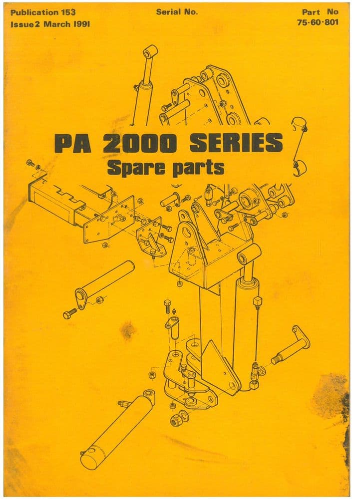 McConnel Hedgetrimmer PA2060 PA2070 PA2080 Parts Manual PA 2060