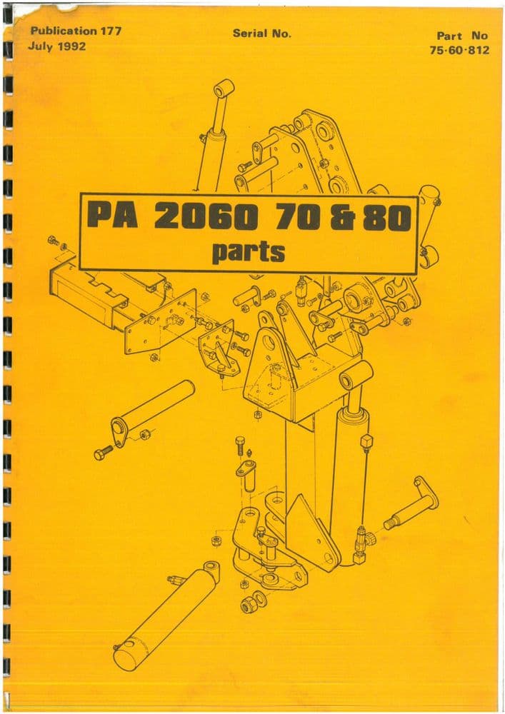 McConnel Hedgetrimmer PA2060 PA2070 PA2080 Parts Manual PA 2060 70 80
