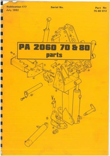 McConnel Hedgetrimmer PA2060 PA2070 PA2080 - Parts Manual - PA 2060 70 80