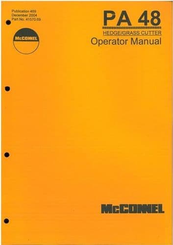 McConnel Hedgetrimmer Power Arm PA48 Operators Manual