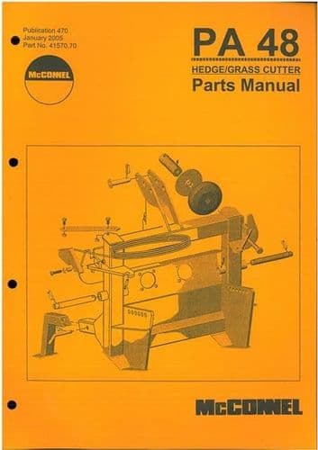 McConnel Hedgetrimmer Power Arm PA48 Parts Manual