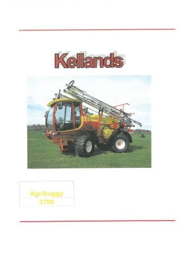 Mcconnel Kellands Low Ground Pressue Vehicle Airbuggy 2700 Operators Manual