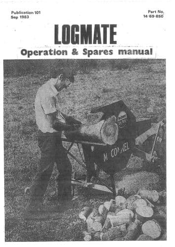 Mcconnel Logmate Saw Bench Operators and Parts Manual