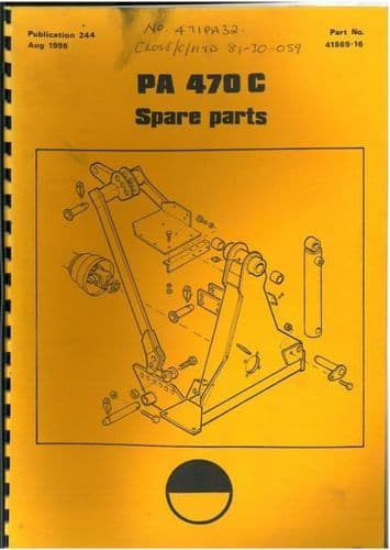 McConnel PA470C - PA 470 C Parts Manual