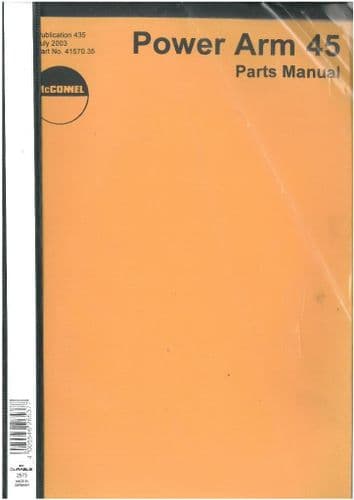 McConnel Power Arm 45 Parts Manual
