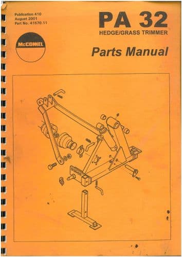 McConnel  Power Arm Hedge/Grass Trimmer PA 32 Parts Manual - PA32