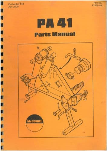 McConnel  Power Arm Hedgetrimmer PA 41 Parts Manual - PA41