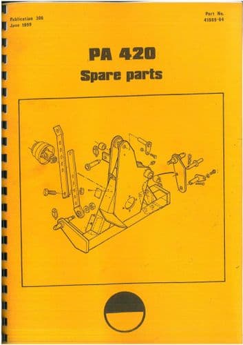 McConnel Power Arm Hedgetrimmer PA 420 Parts Manual - PA420