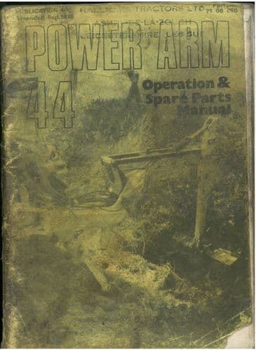 McConnel Power Arm Hedgetrimmer PA 44 Operators Manual with Parts List