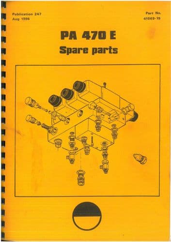 McConnel  Power Arm Hedgetrimmer PA 470 E Parts Manual - PA470E