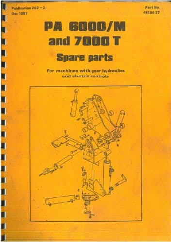McConnel  Power Arm Hedgetrimmer PA 6000/M & 7000T Gear Hydraulics & Electric Control Parts Manual