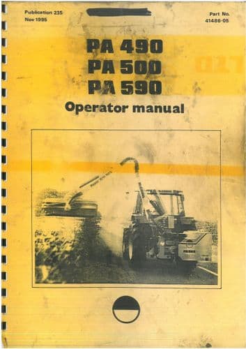 McConnel Power Arm Hedgetrimmer PA490 PA500 PA590 Operators Manual - PA 490 500 590