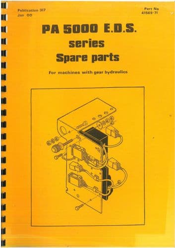 McConnel  Power Arm Hedgetrimmer PA5000 E.D.S Gear Hydraulics & Electric Control Parts Manual - 5000