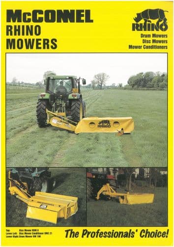 McConnel RDM 7 8 9 DMC 21 24 RM190 MOWER BROCHURE