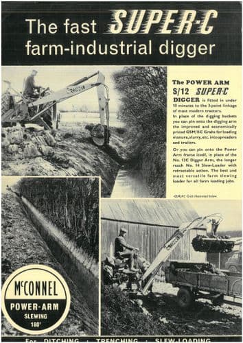 McConnel Super-C Power Arm Fast Farm Digger Brochure