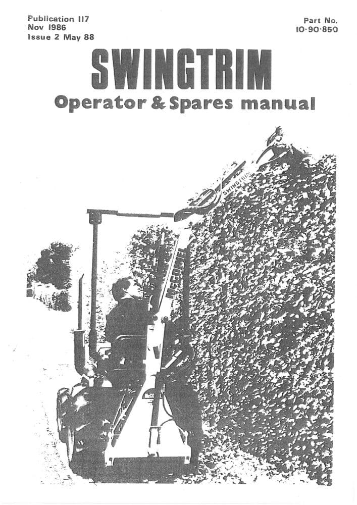 Mcconnel Swingtrim Trimmer Operators And Parts Manual