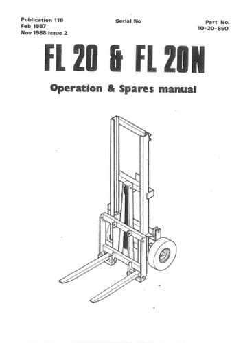 Mcconnel Tail Slave FL20 & FL20N Operators and Parts Manual