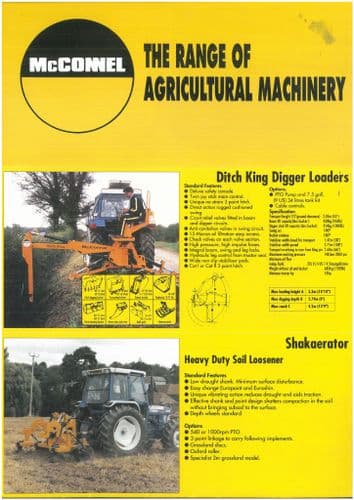 McConnel 'The Range Of Agriculture Machinery' Power Arm 91,9,93,058,50T Brochure