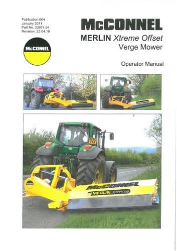 Mcconnel Verge Mower Merlin Xtreme Offset Operators Manual