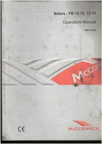 McCormick  Baler FB12.12 FB12.15 Operators Manual