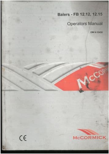 McCormick  Baler FB12.12 FB12.15 Operators Manual