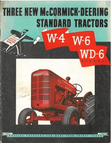 McCormick Deering Tractor W4 W6 WD6 Brochure