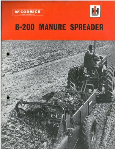McCormick Interational Manure Spreader B200 Brochure - B-200